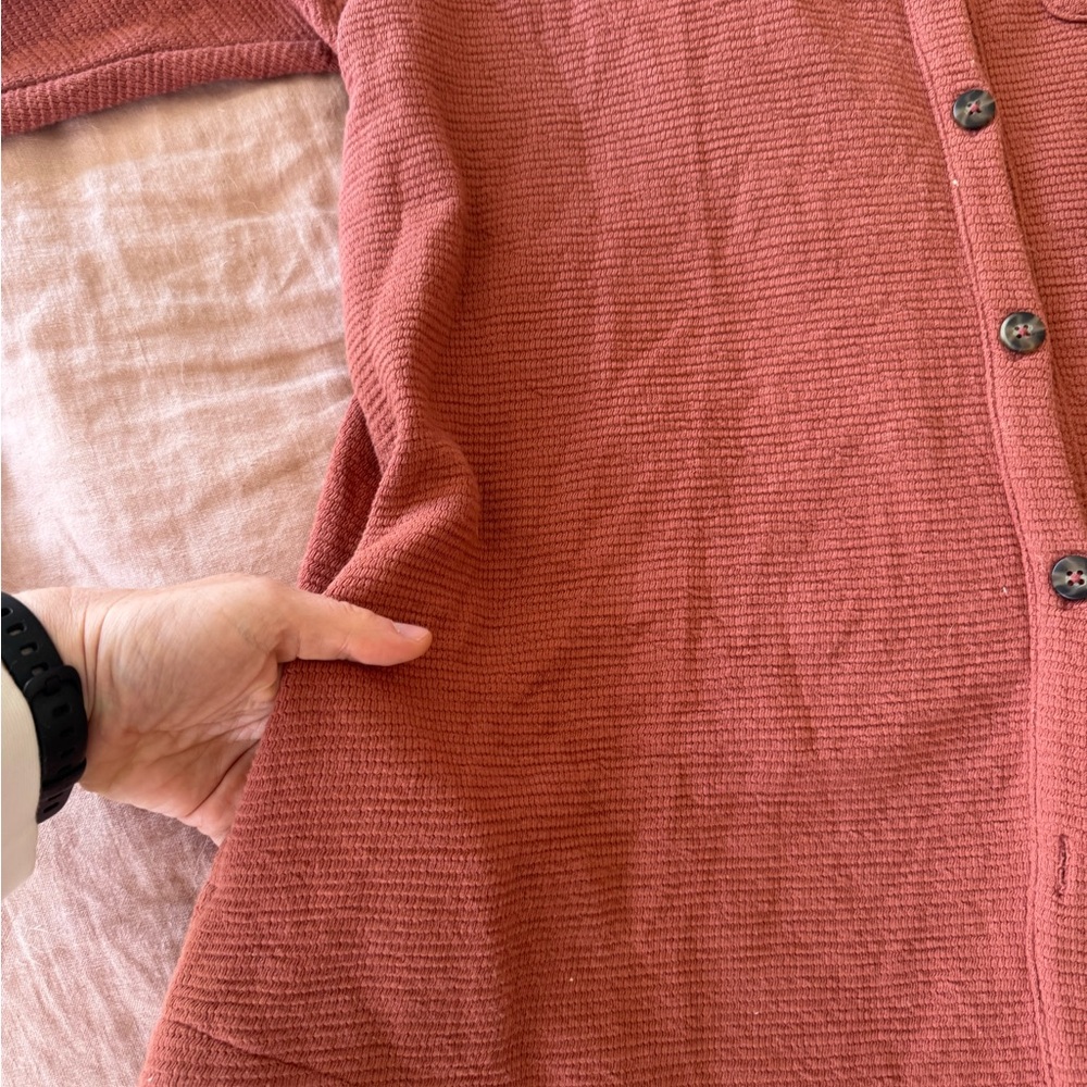Rust Button-Up Shirt - Picture 2 of 3